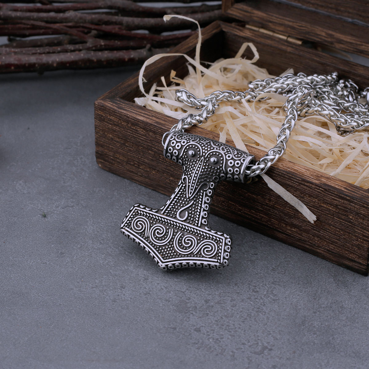Battle Rope Anchor - Nordic viking thor martelo mjolnir corvo