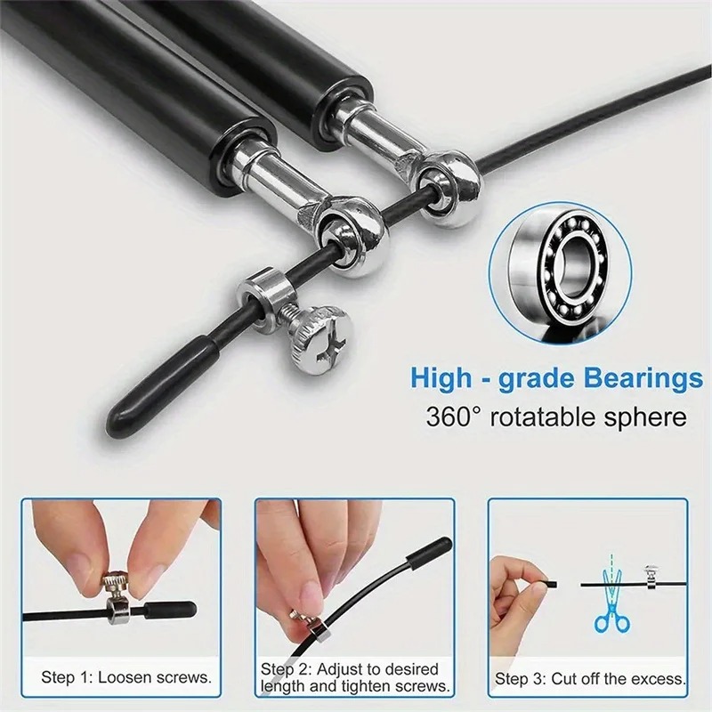 Corda de Pular Rápida para Cro - Jump Rope Speed Bearing avaliação e preço