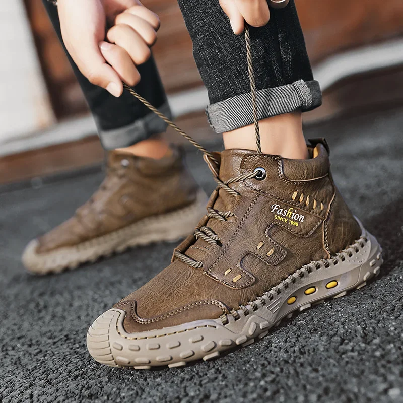 Botas Masculinas de Couro Micr - Crossfit Outdoor avaliação e preço